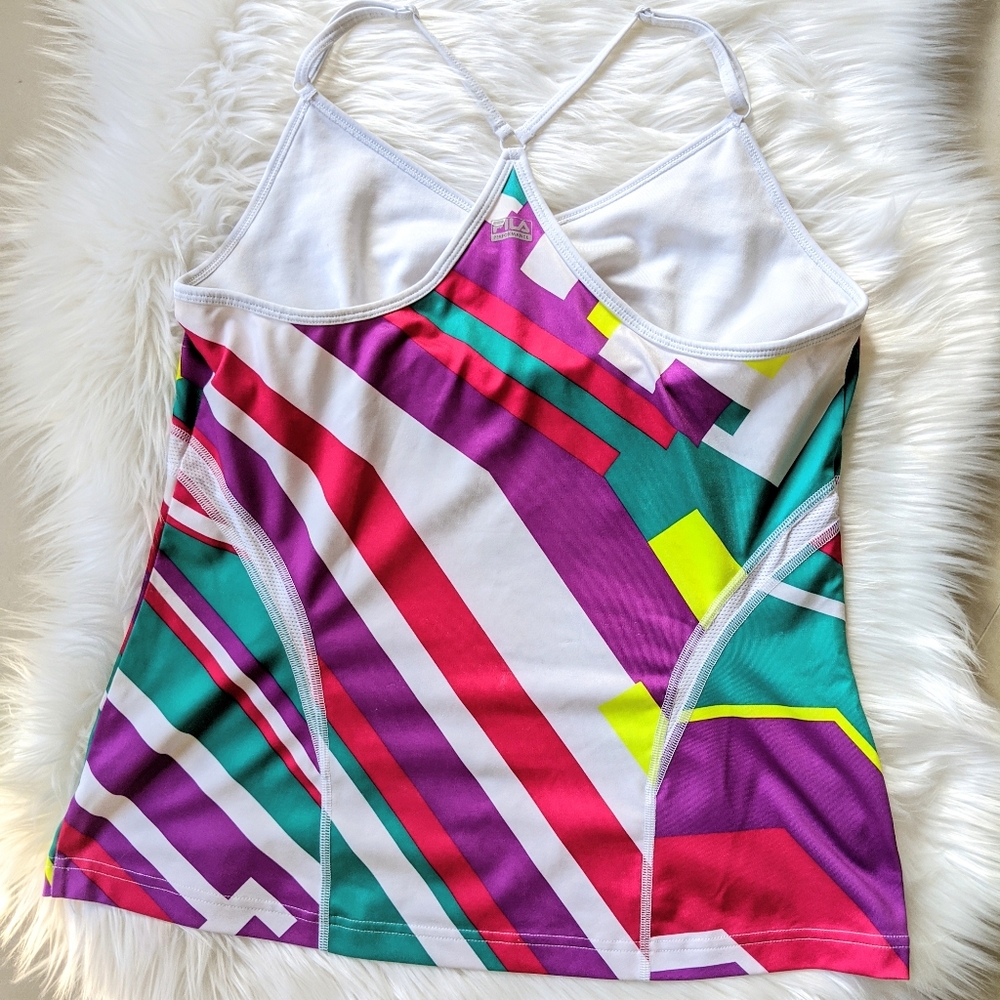 Fila Sport Colorblock Workout Top Size Large - Picture 3 of 5
